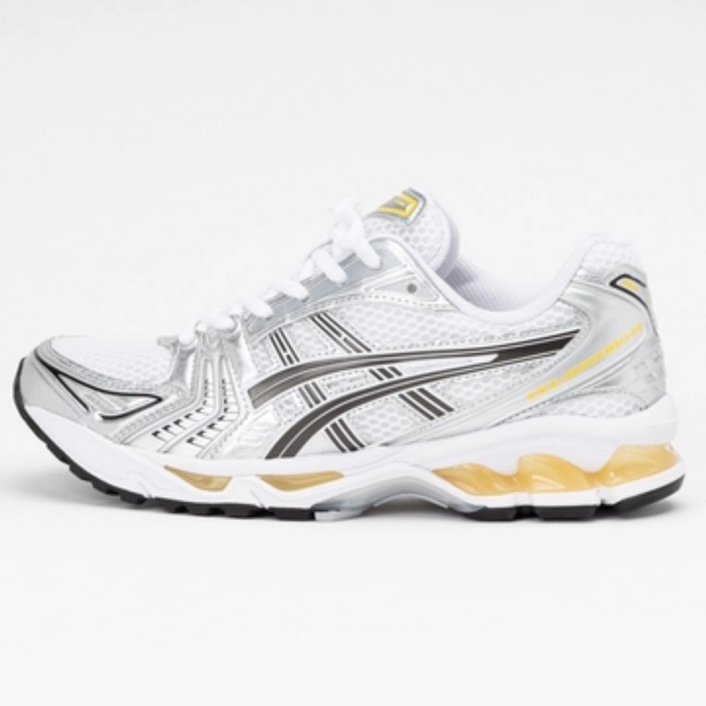 ASICS Unisex GEL-KAYANO 14 White Tai-Chi Yellow 9D